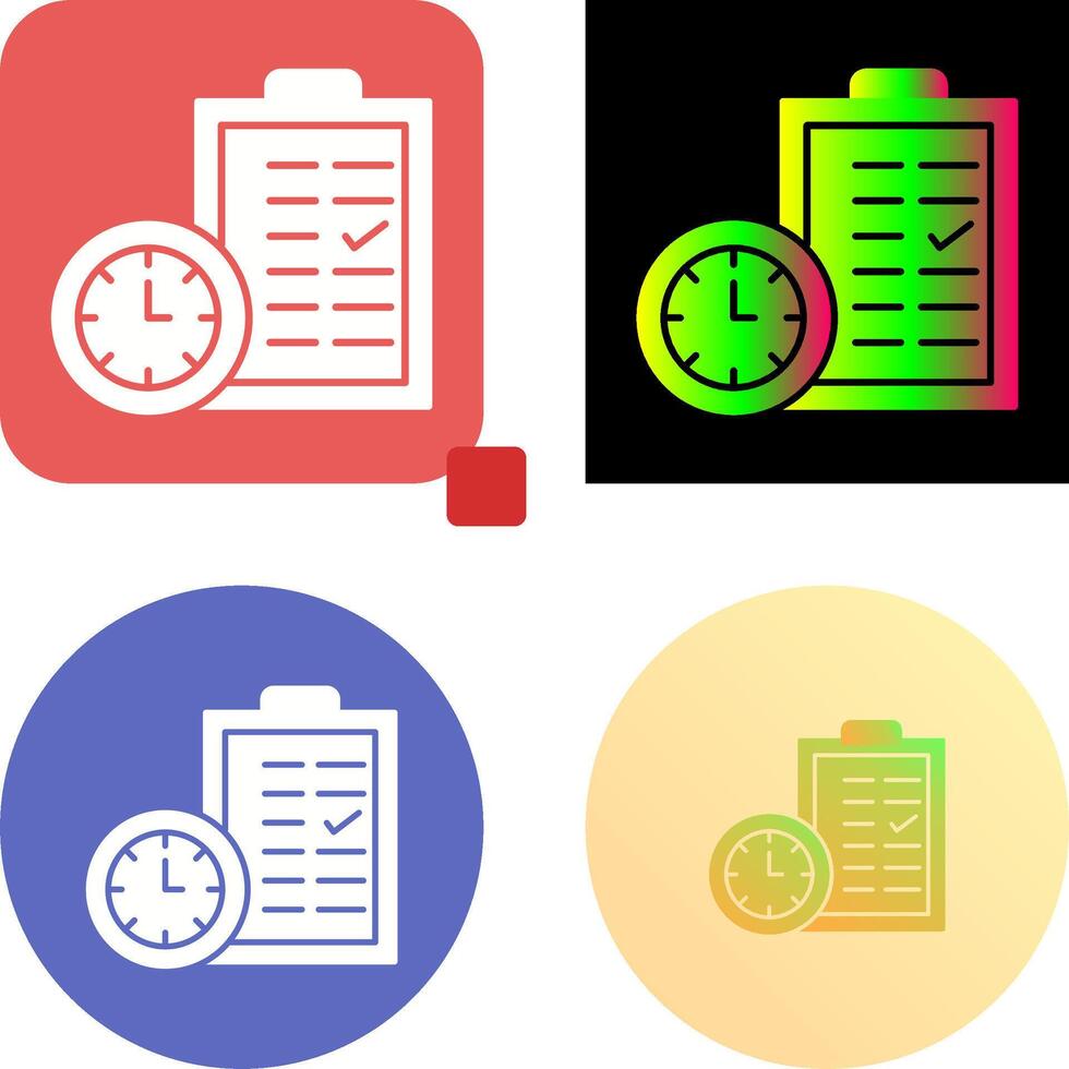 Time Planing Icon Design vector