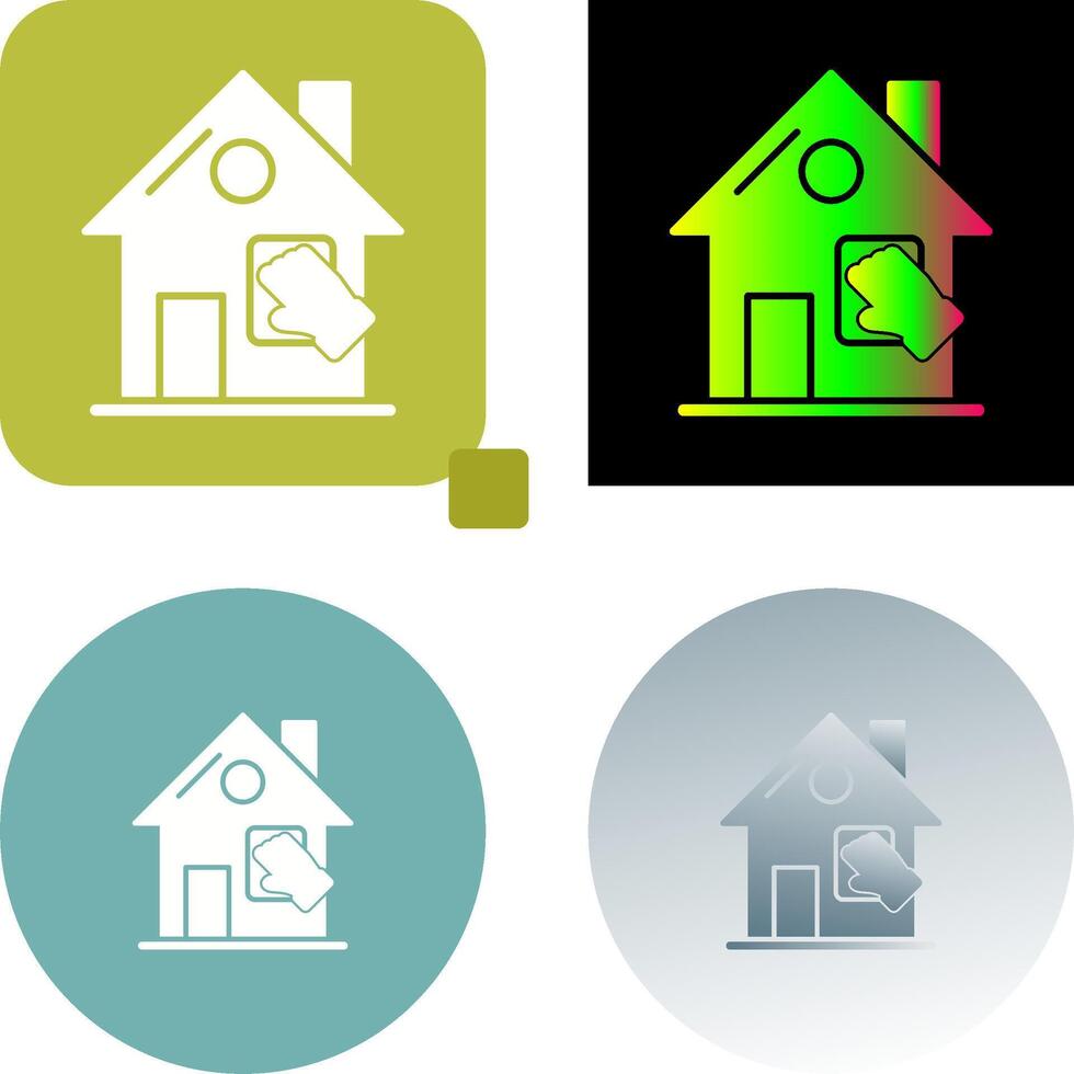 House Cleaning Icon Design vector