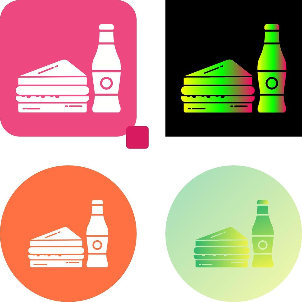 Junk Food Icon Design vector