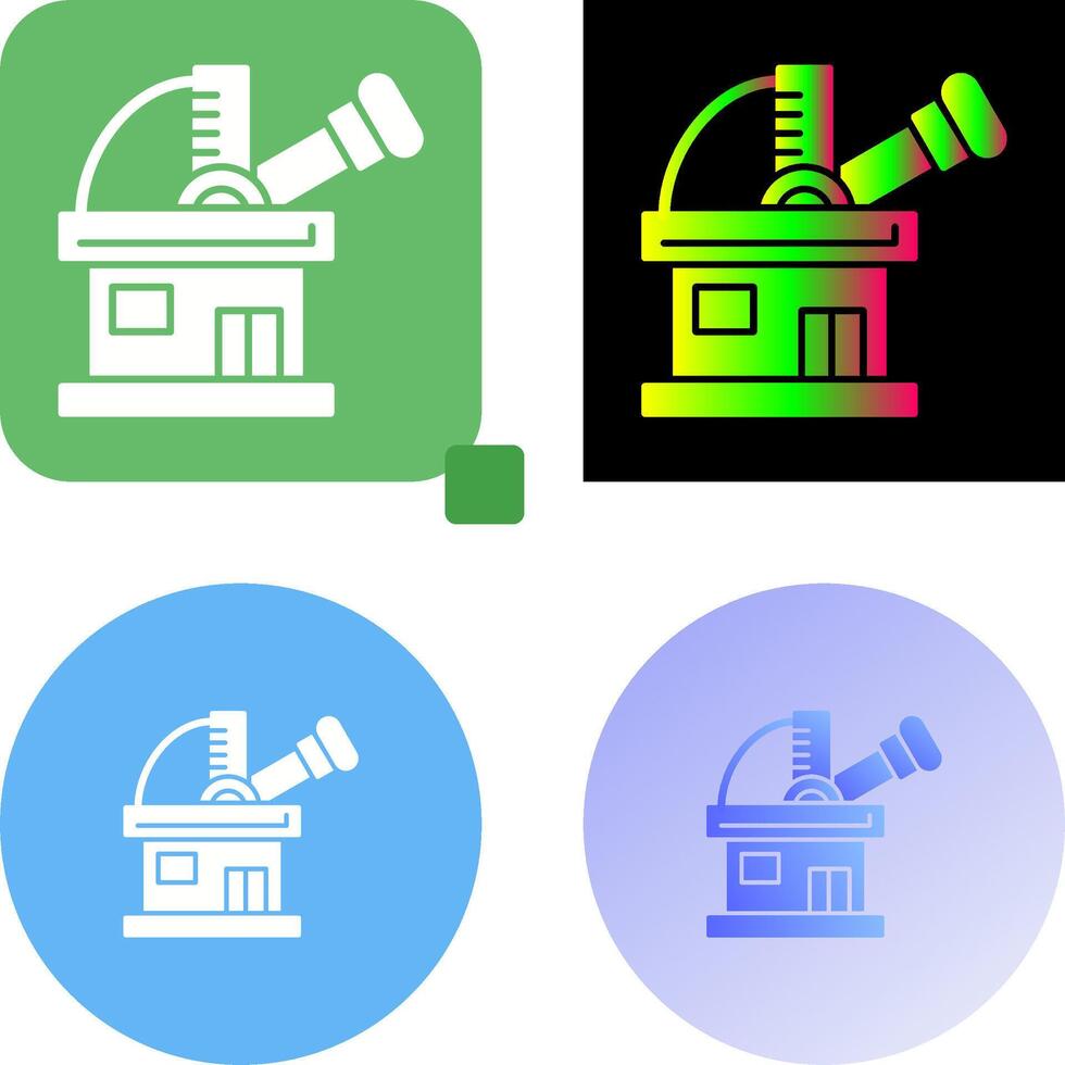 Observatory Icon Design vector