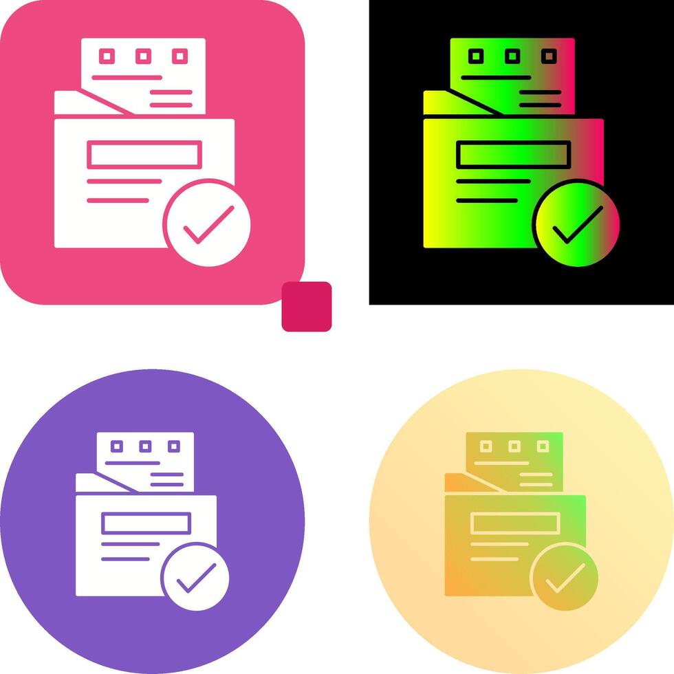File Protection Icon Design vector