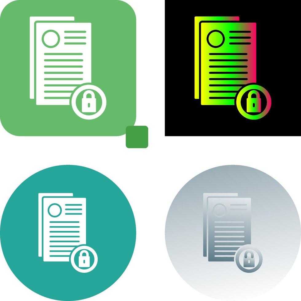 Privacy Icon Design vector