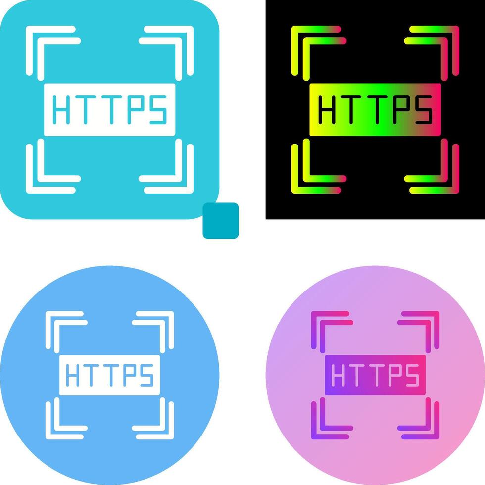 Https Icon Design vector