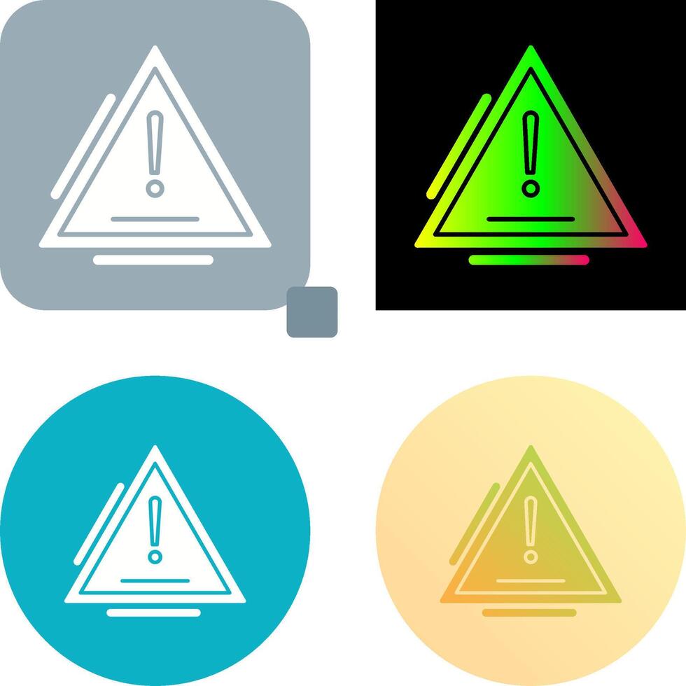 Warning Icon Design vector