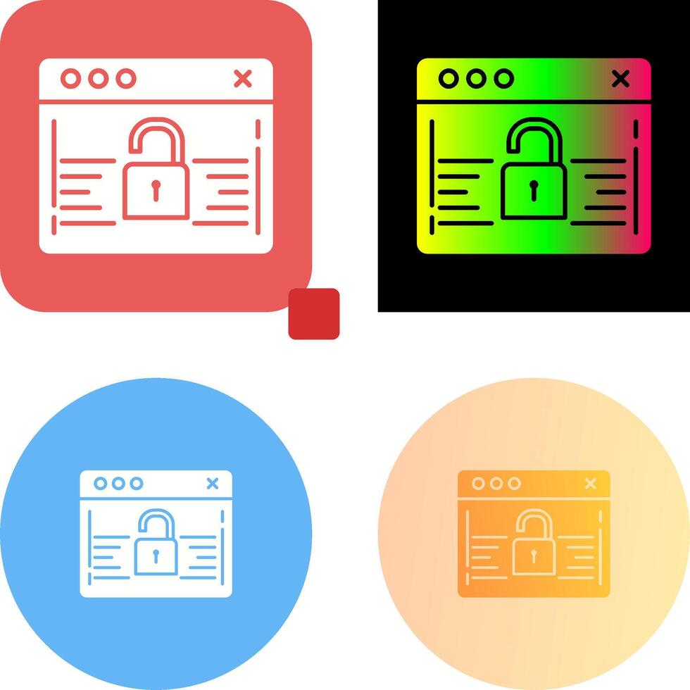 Password Icon Design vector