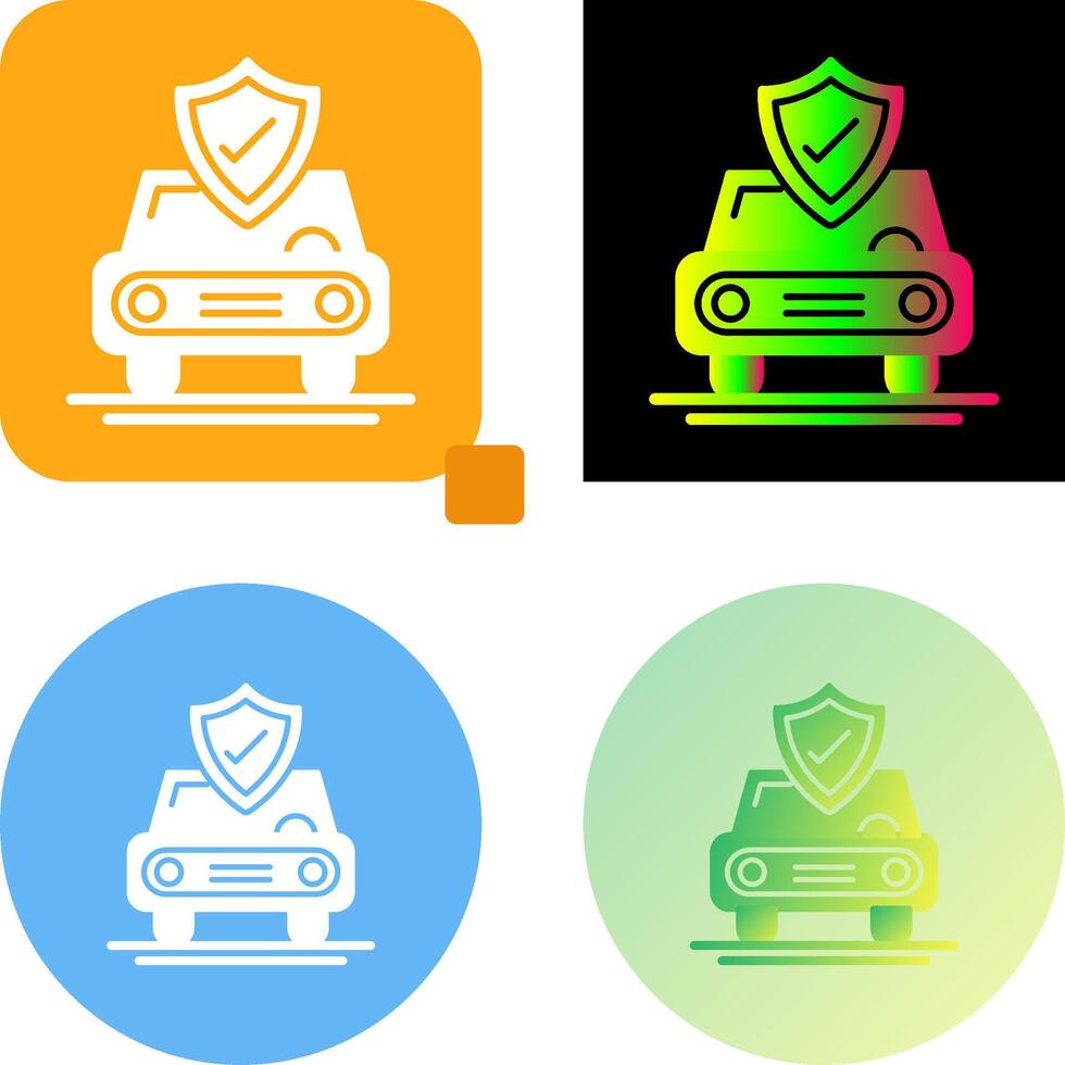 Car Protection Icon Design vector