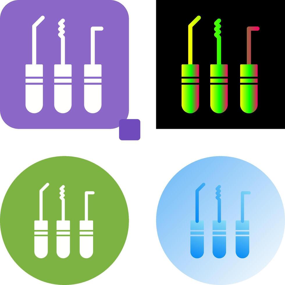 Lockpick Icon Design vector
