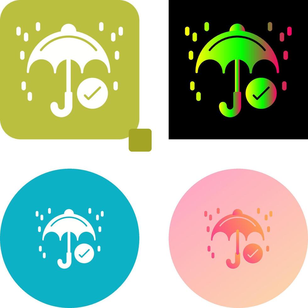 Keep Dry Icon Design vector