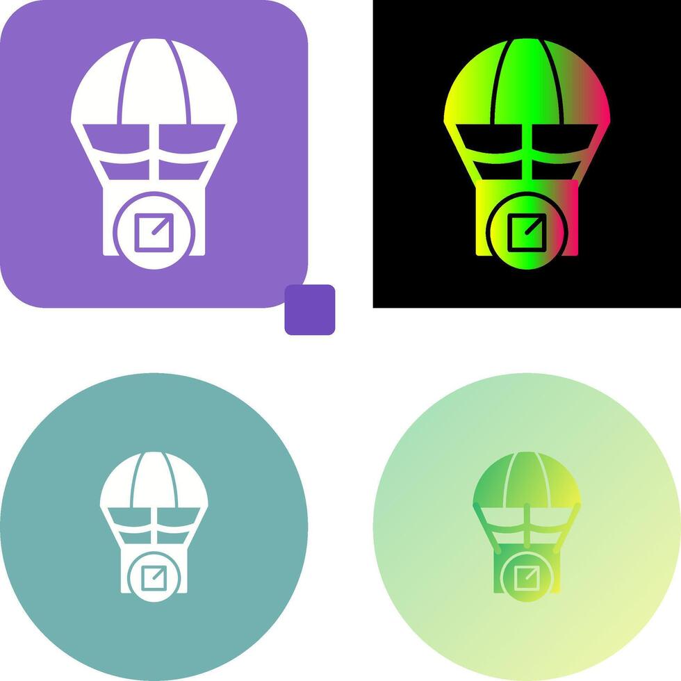 Parachute Icon Design vector