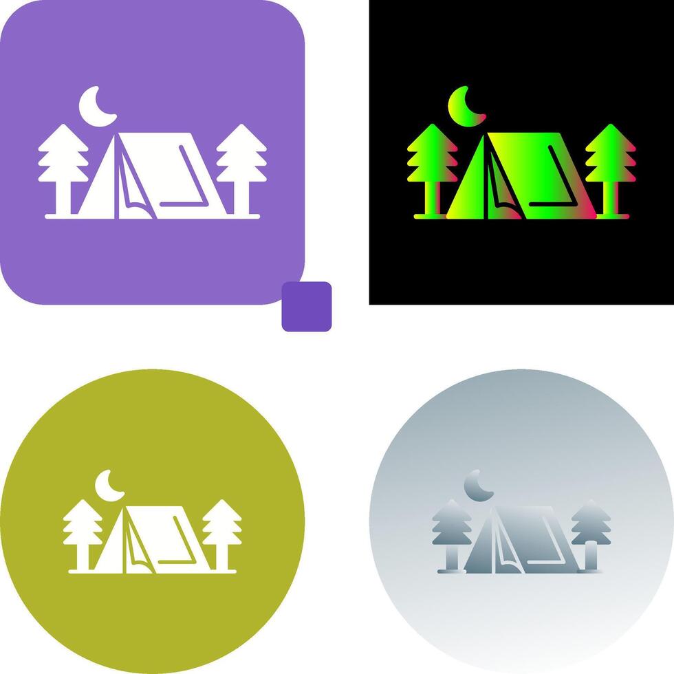 Tent Icon Design vector
