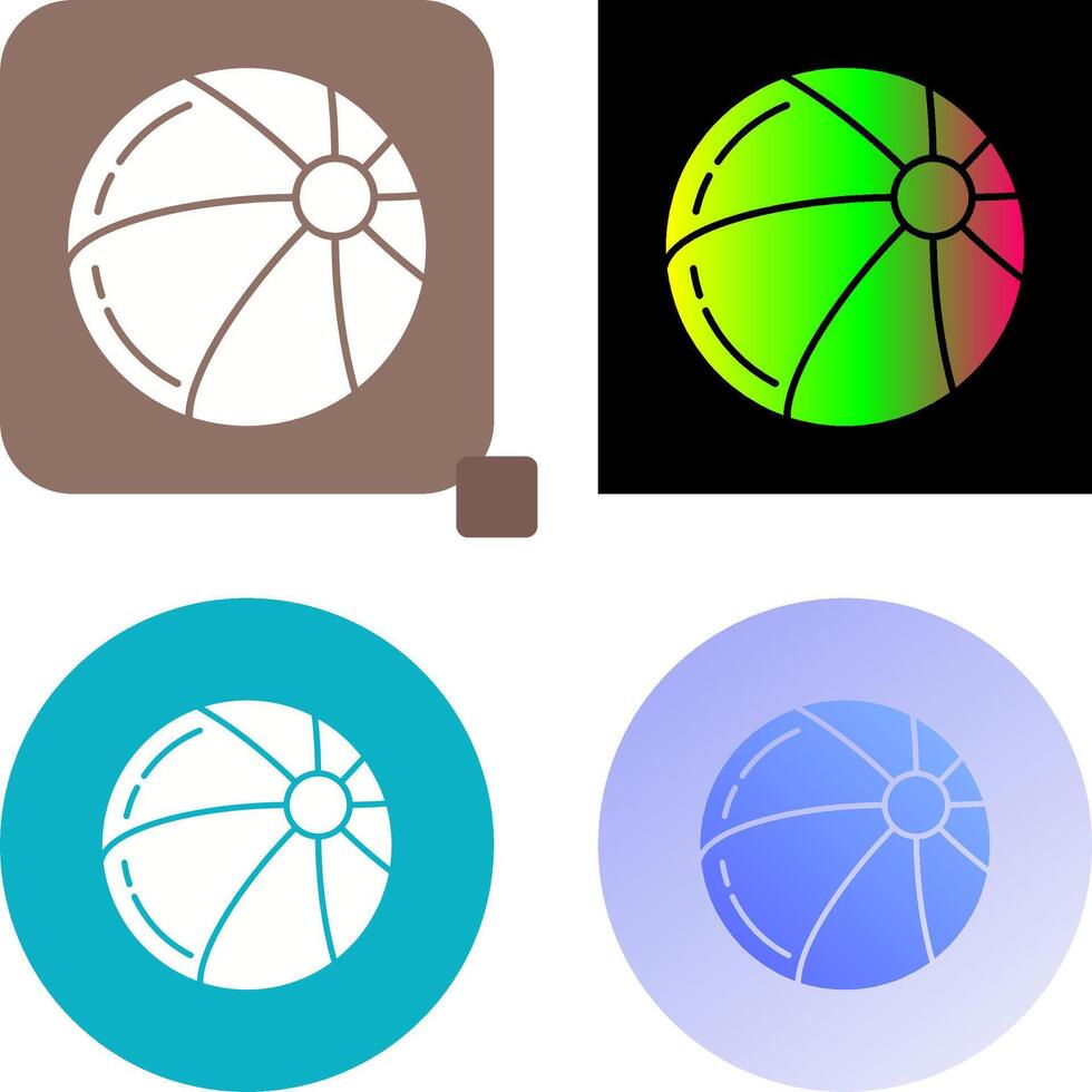 Beach Ball Icon Design vector