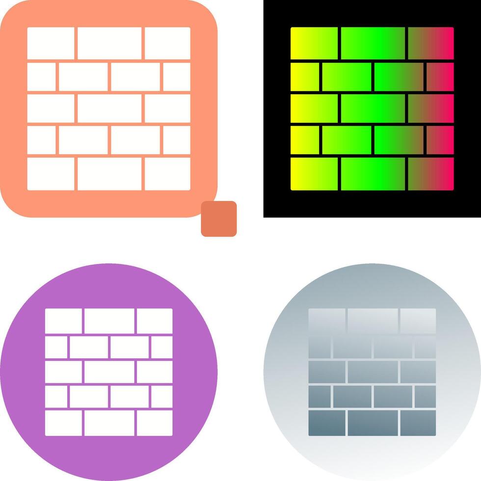 Wall Icon Design vector