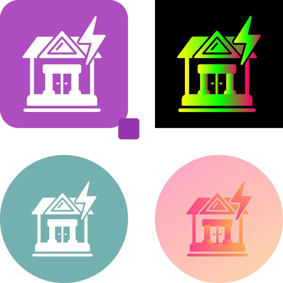 Natural Disaster Icon Design vector