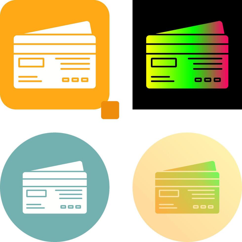 Credit Card Icon Design vector
