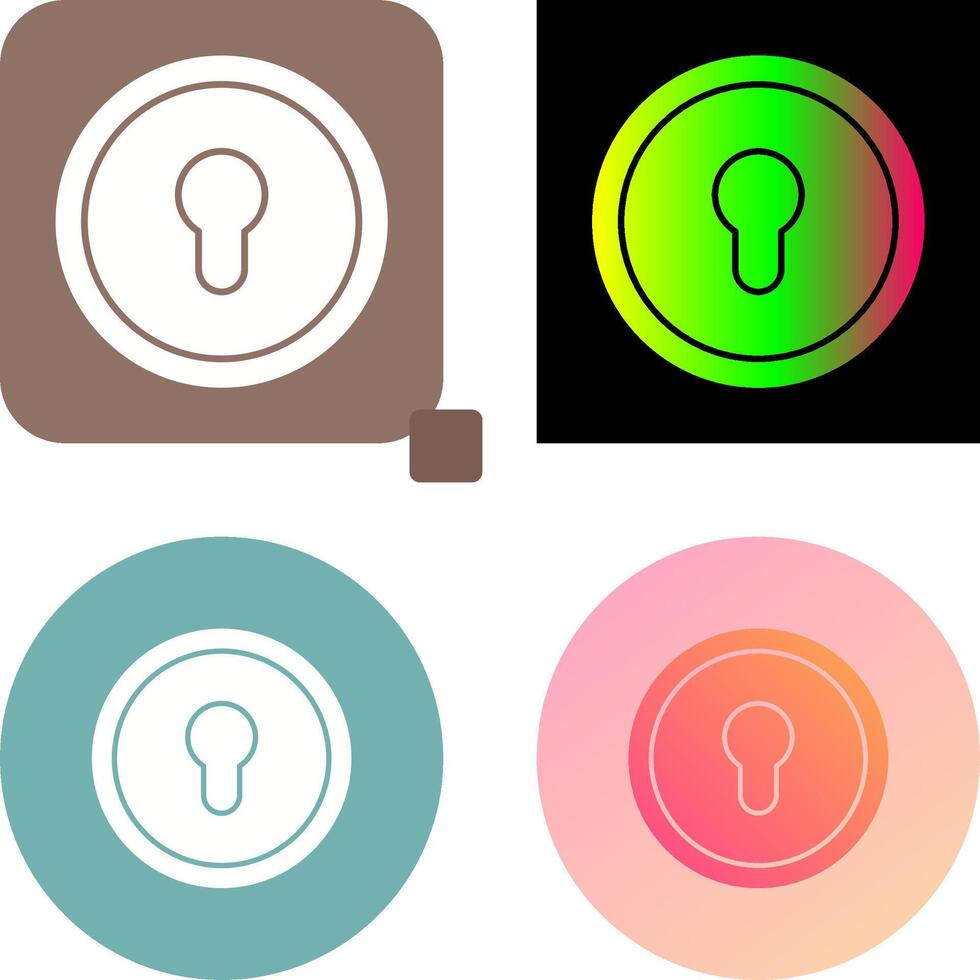 Key Hole Icon Design vector