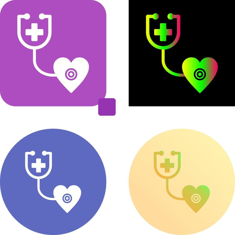 Phonendoscope Icon Design vector