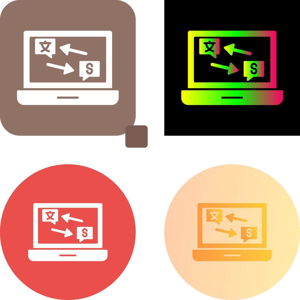 Translator Icon Design vector
