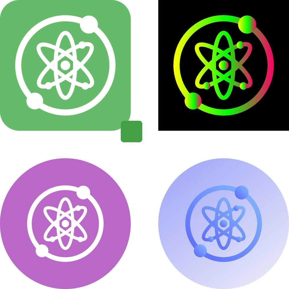 Proton Icon Design vector