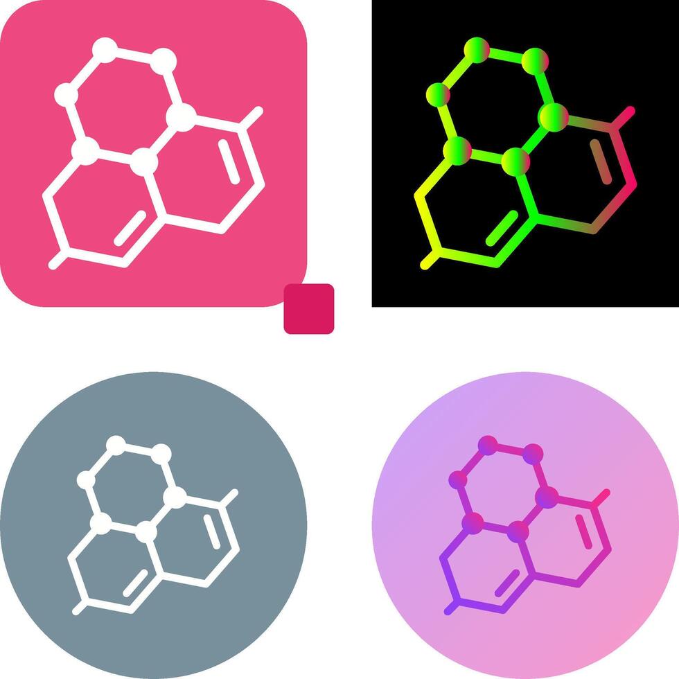 Molecule Icon Design vector