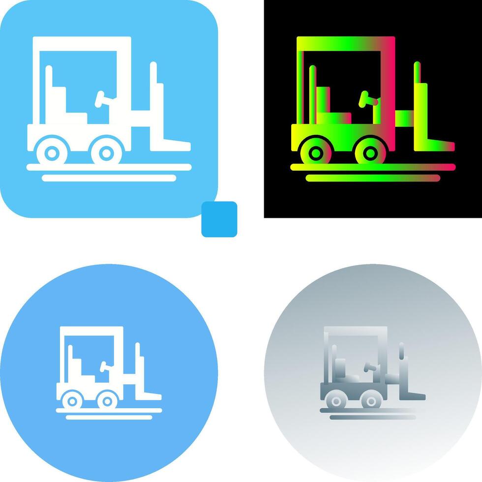 Forklift Icon Design vector