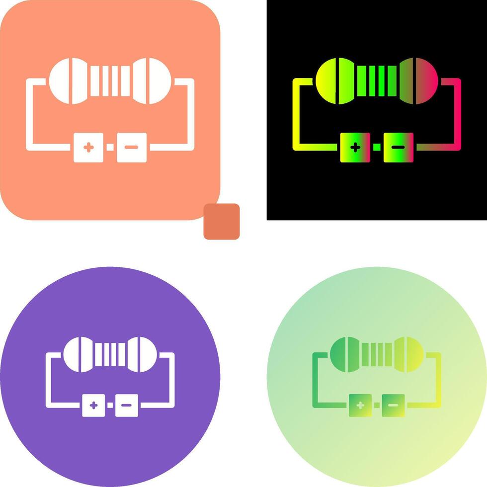Resistor Icon Design vector