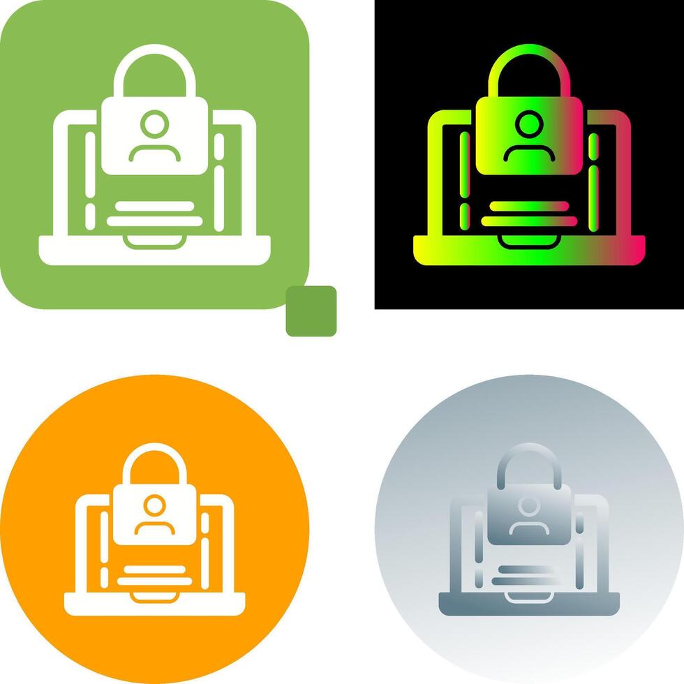 Authentication Icon Design vector