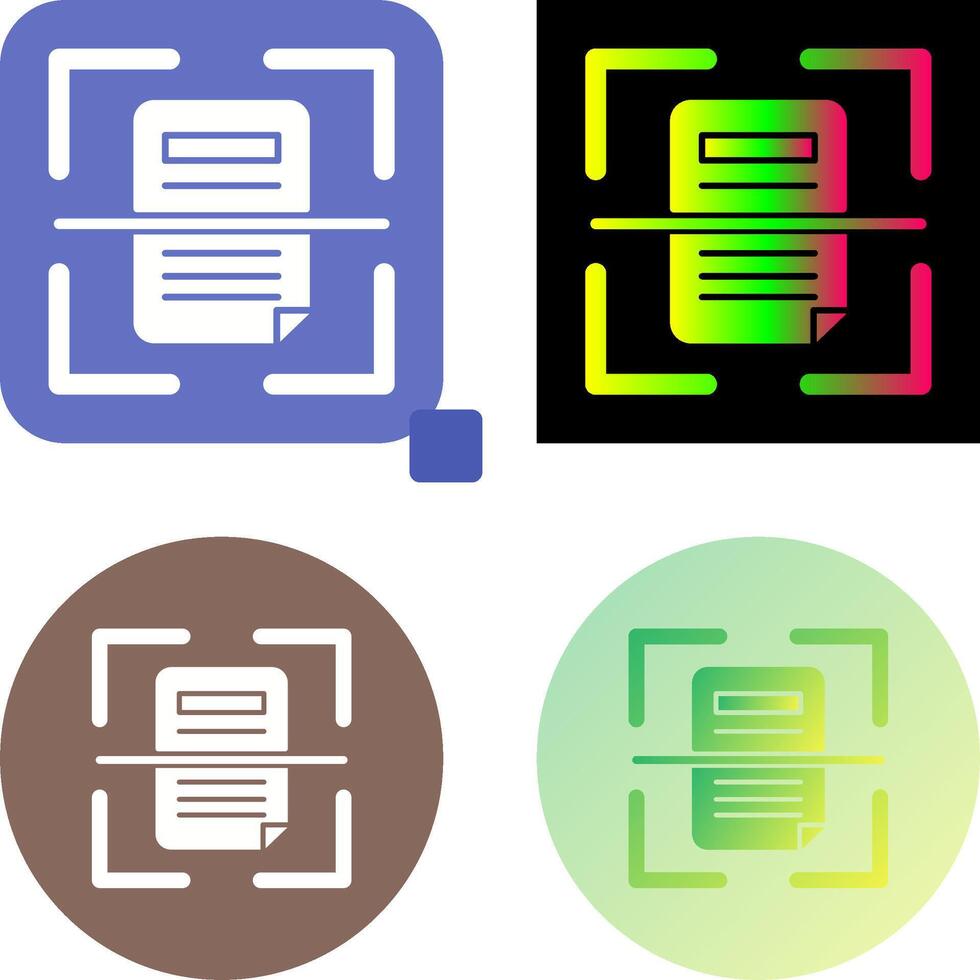 Scan Icon Design vector