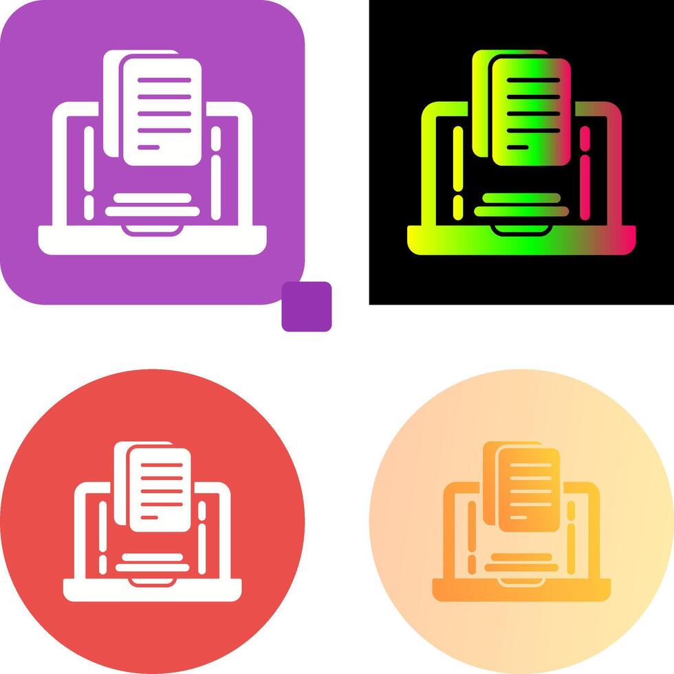 Document Icon Design vector