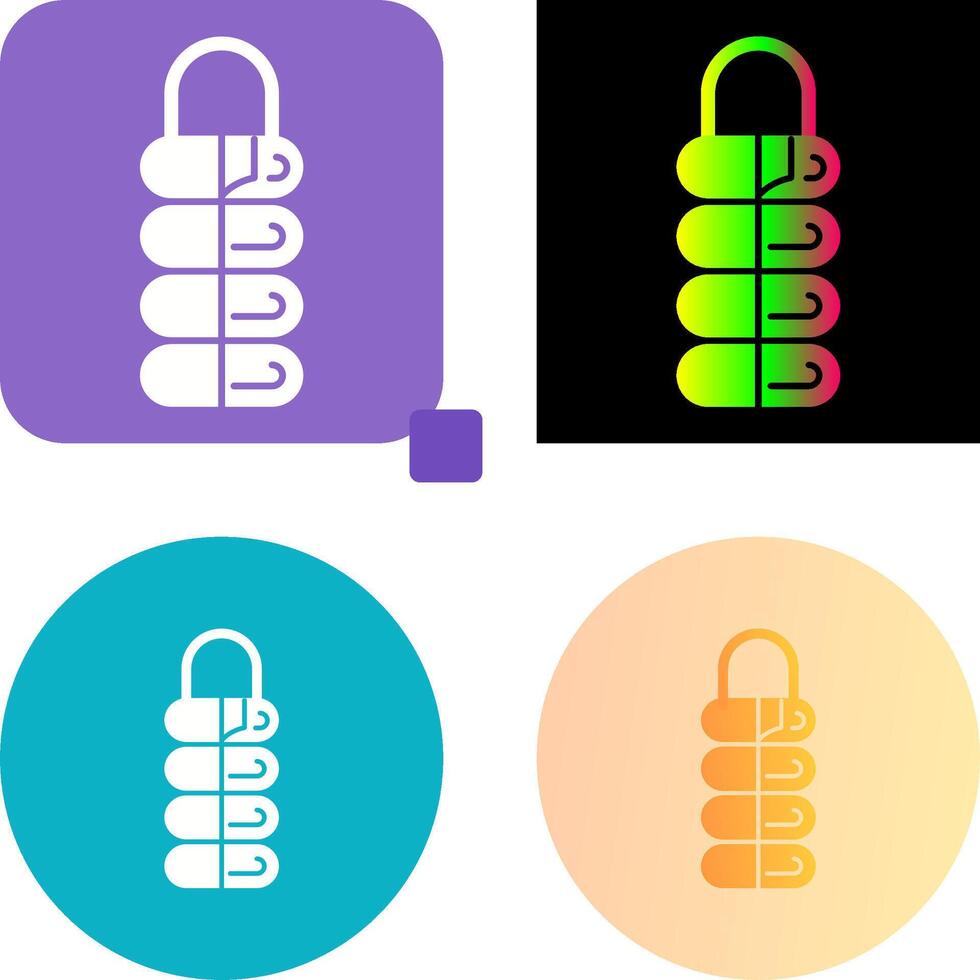 Sleeping Bag Icon Design vector