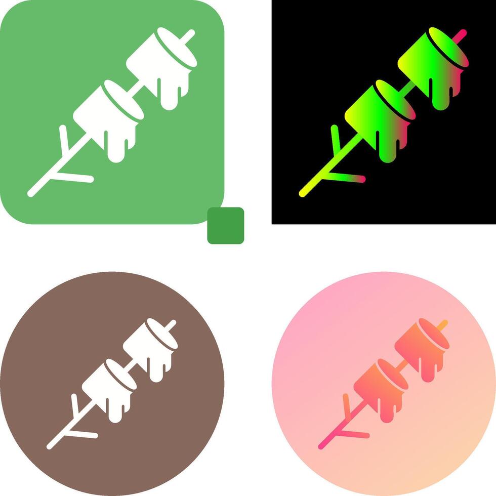 Marshmallows Icon Design vector