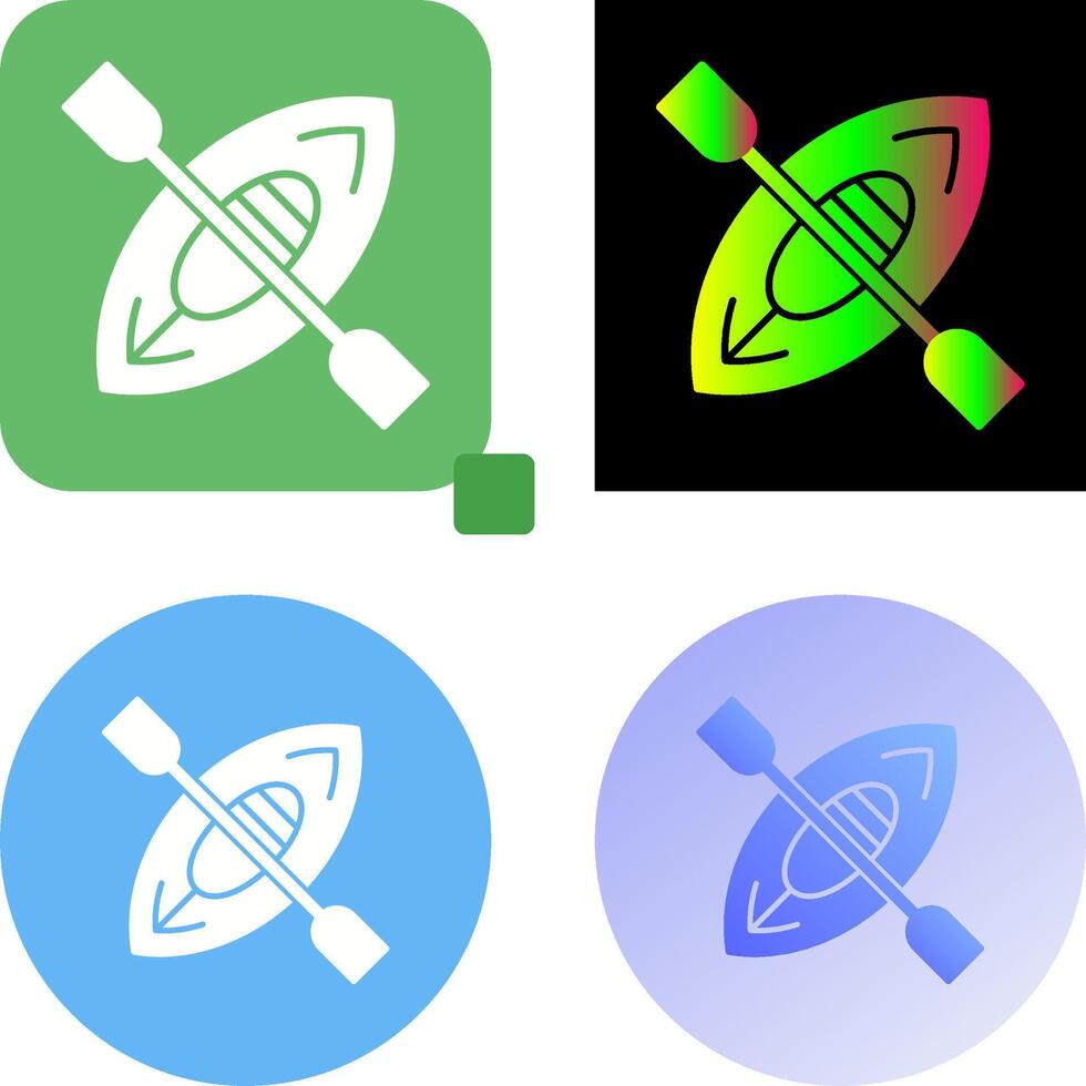Kayak Icon Design vector