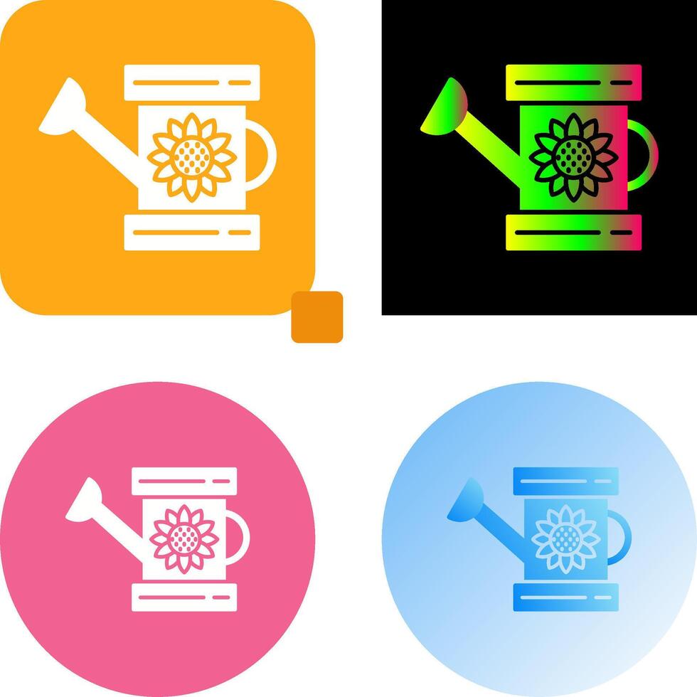Watering Can Icon Design vector