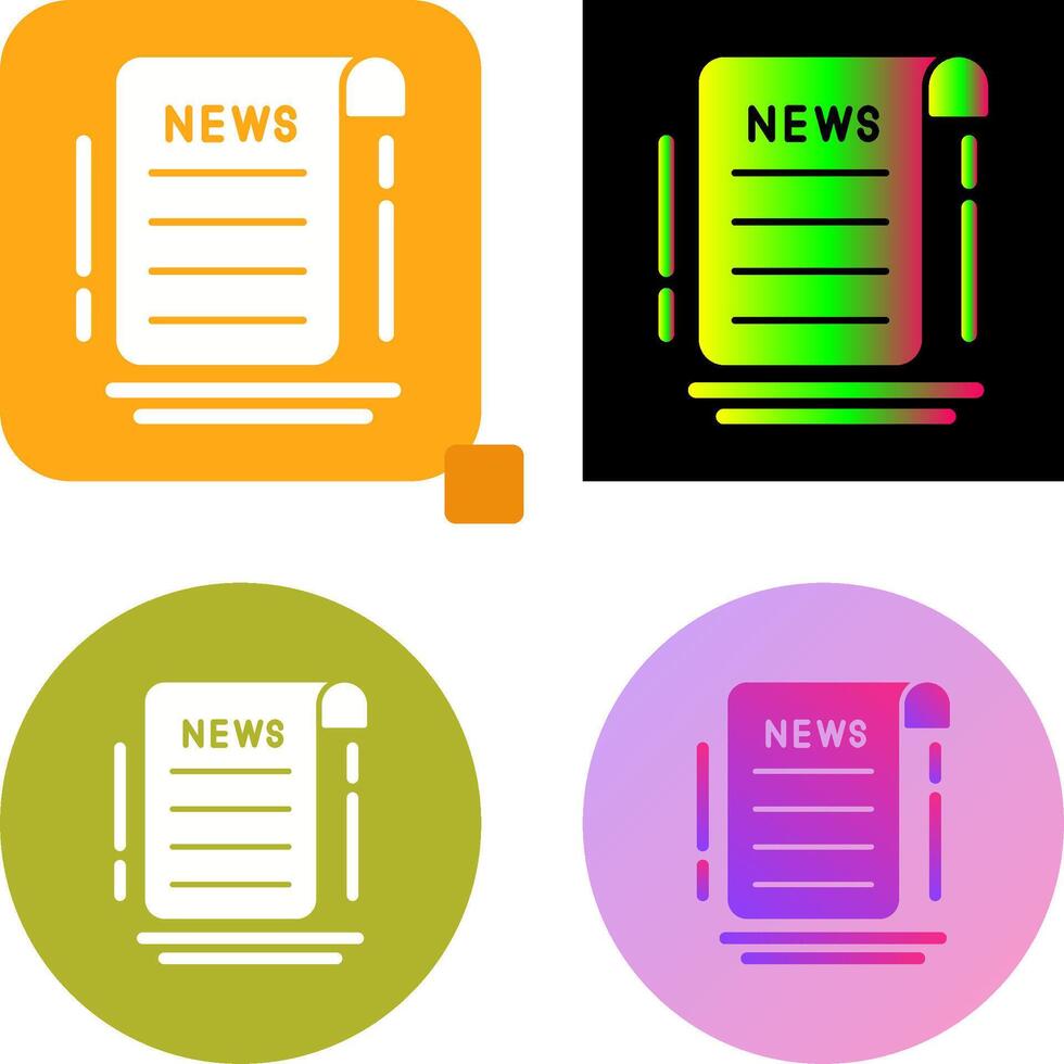 News Icon Design vector