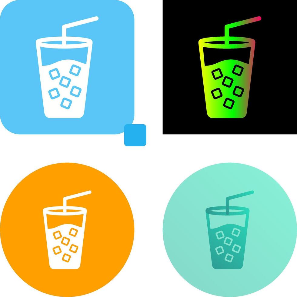 Cold Drink Icon Design vector