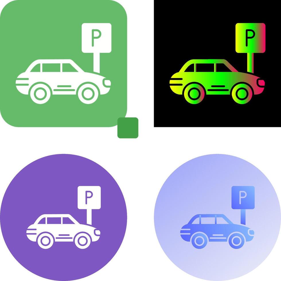 Parking Icon Design vector