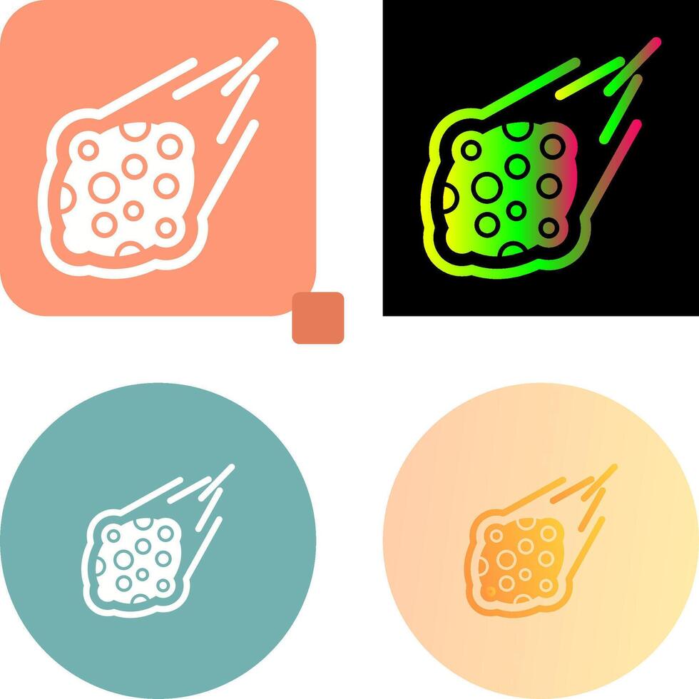 Meteorite Icon Design vector