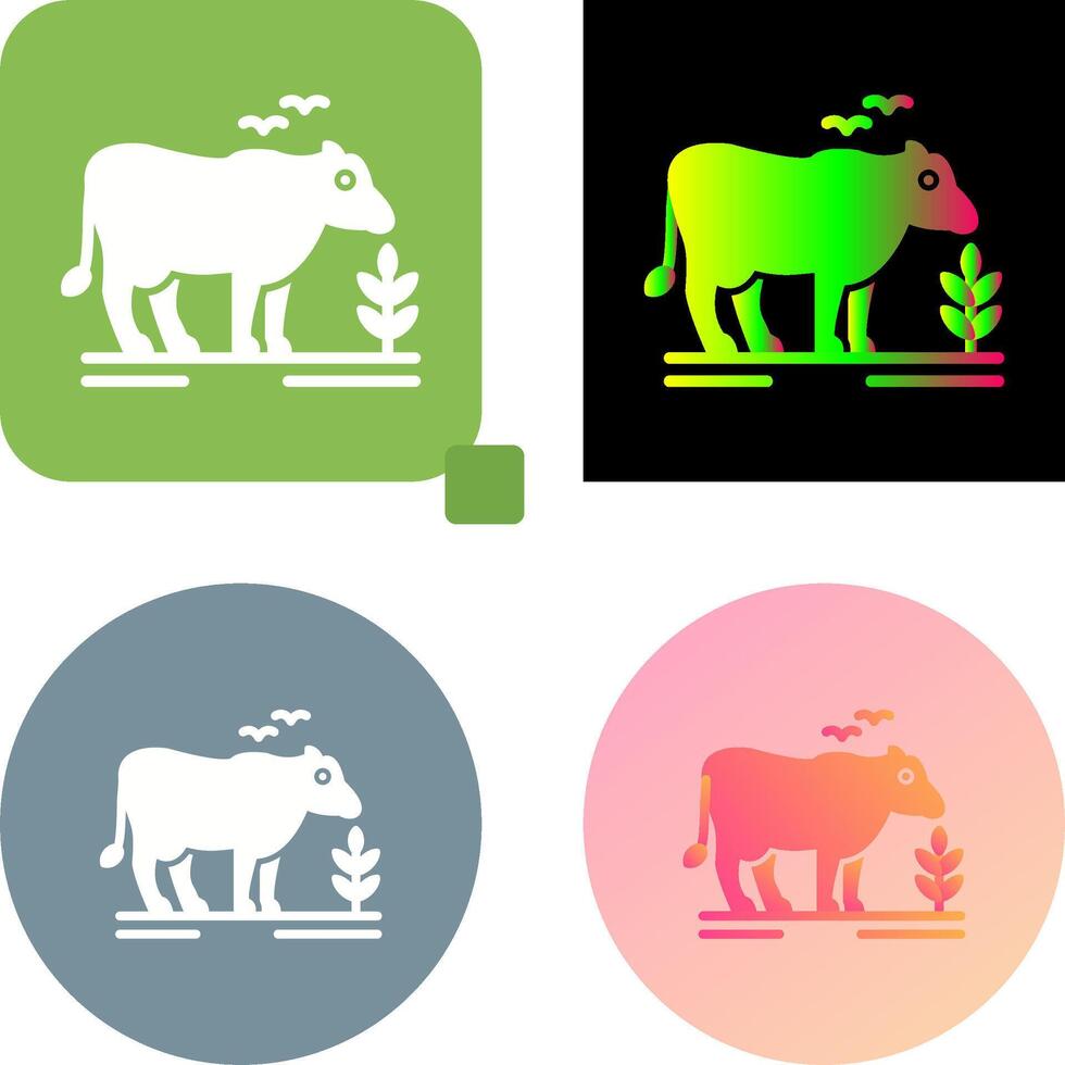 Cattle Icon Design vector