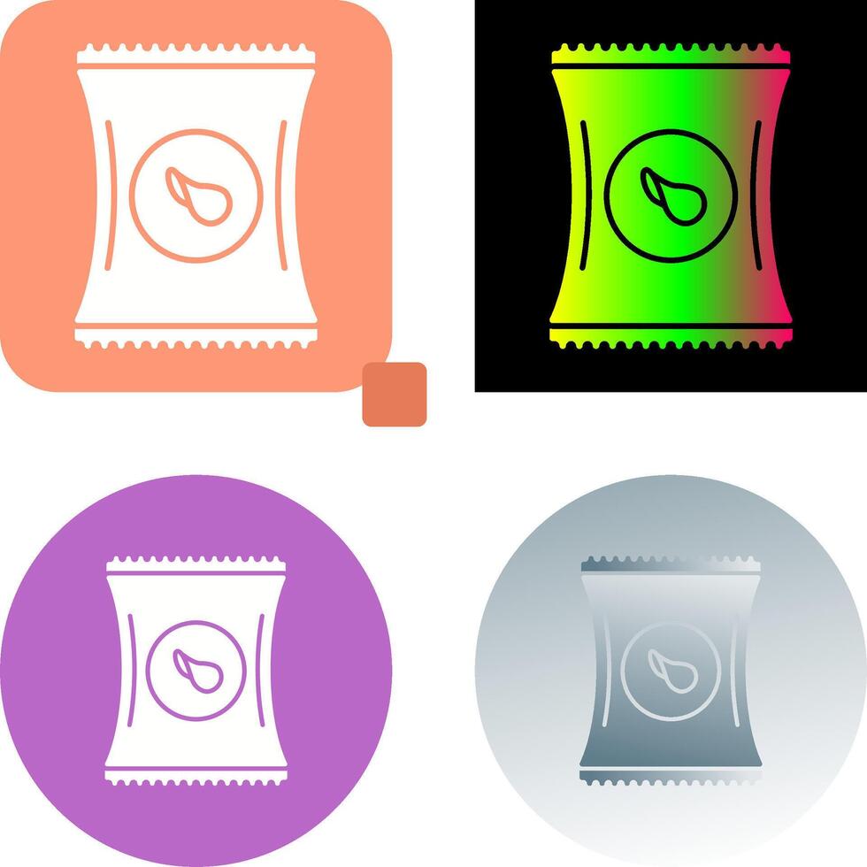 Chips Icon Design vector