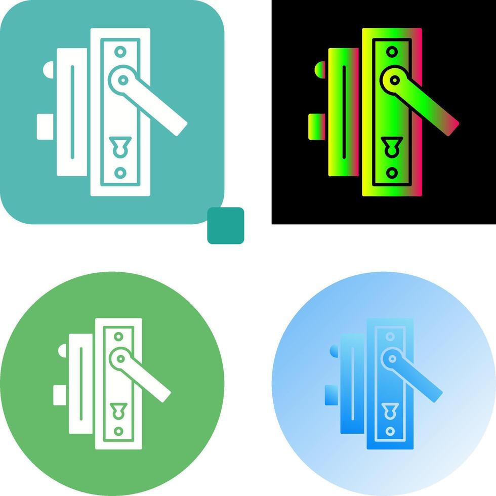 Door Handle Icon Design vector