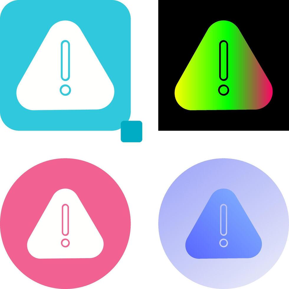 Warning Icon Design vector