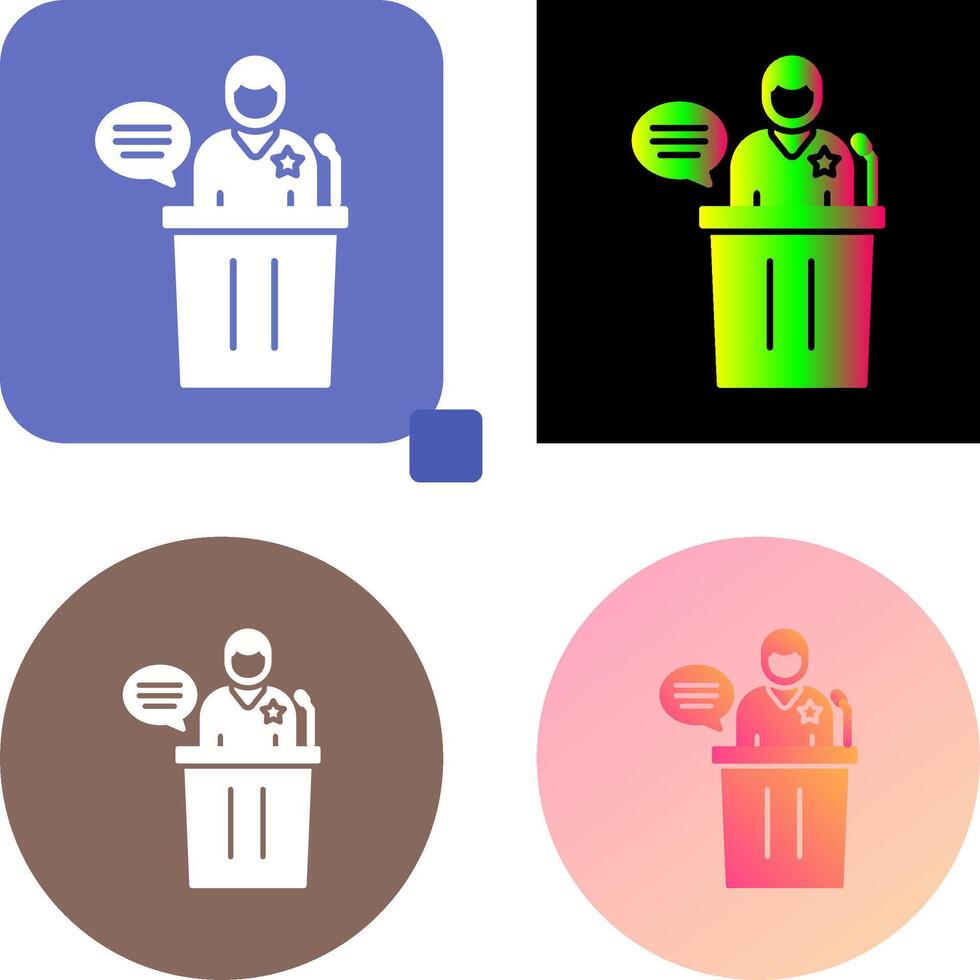 Debate Icon Design vector
