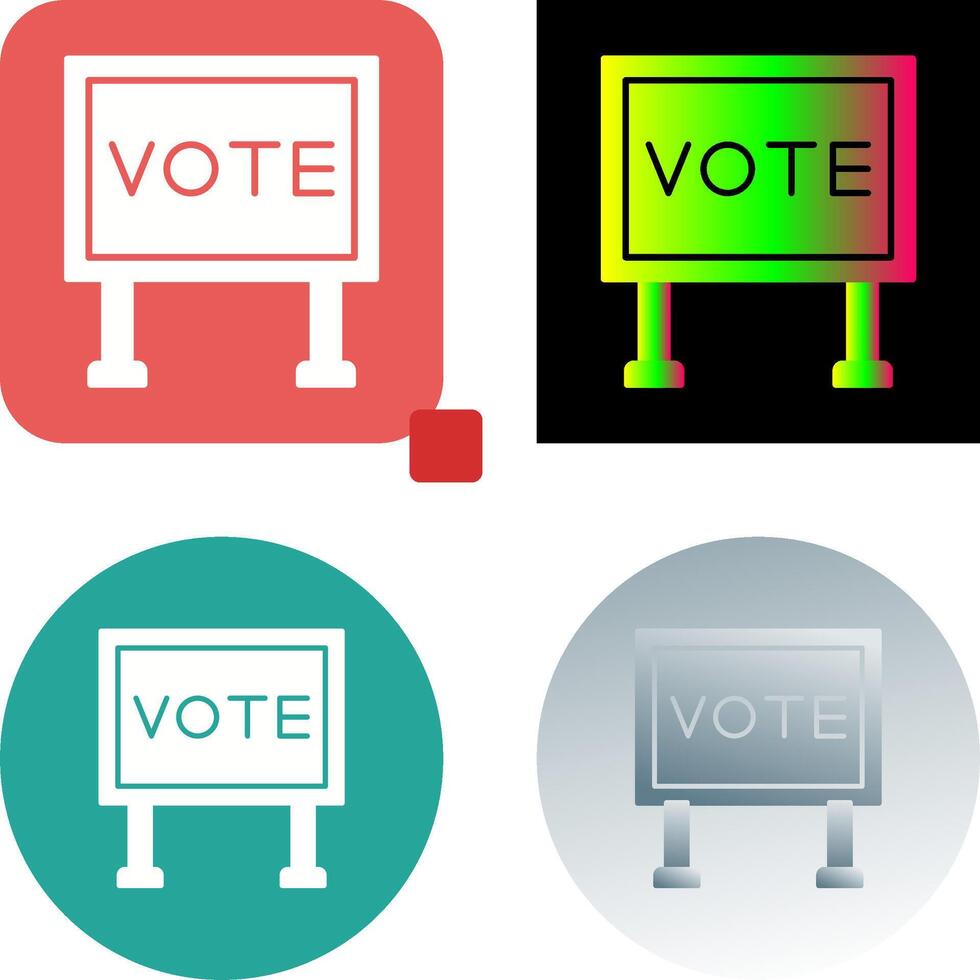 Billboard Icon Design vector