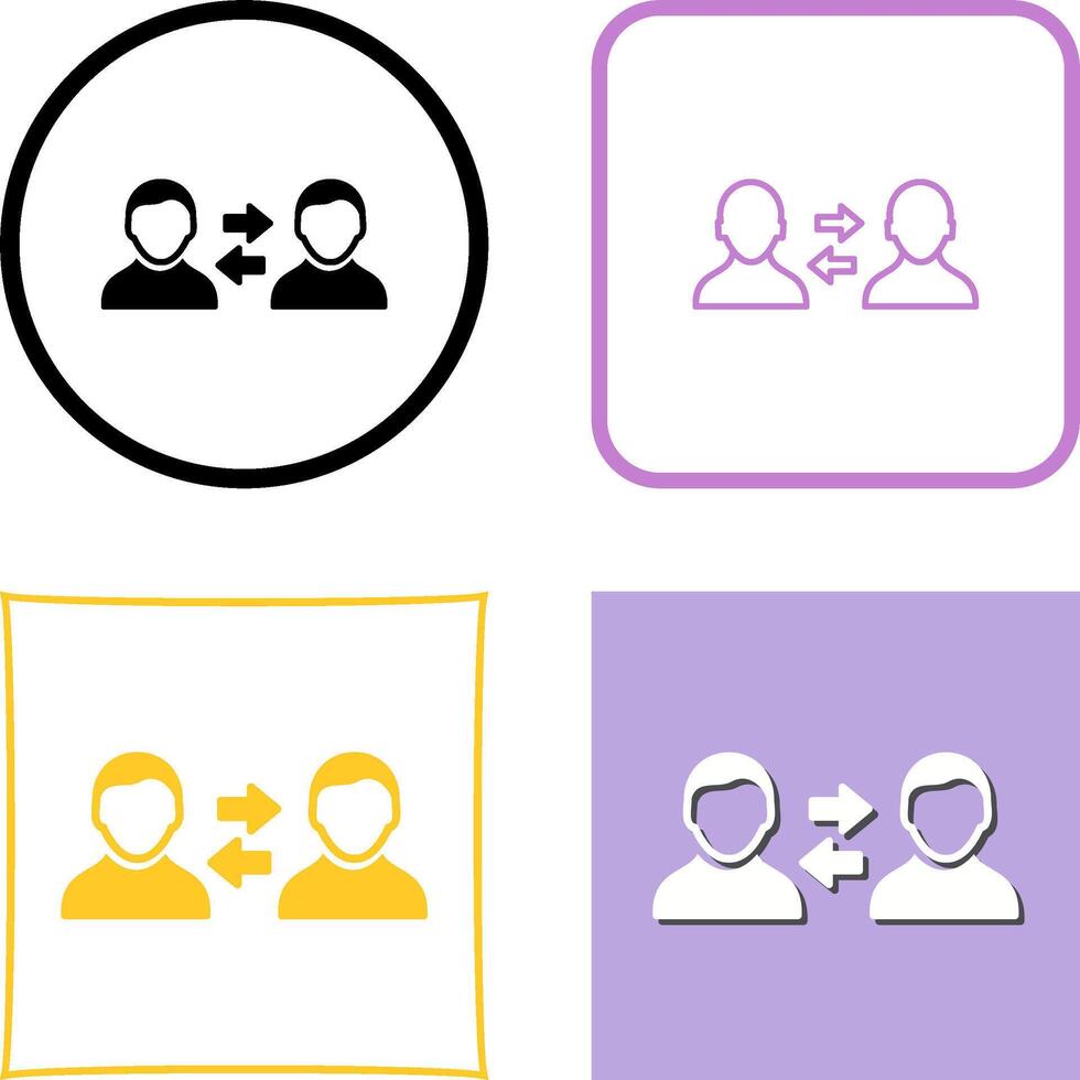 Unique Consulting Services Icon Design vector