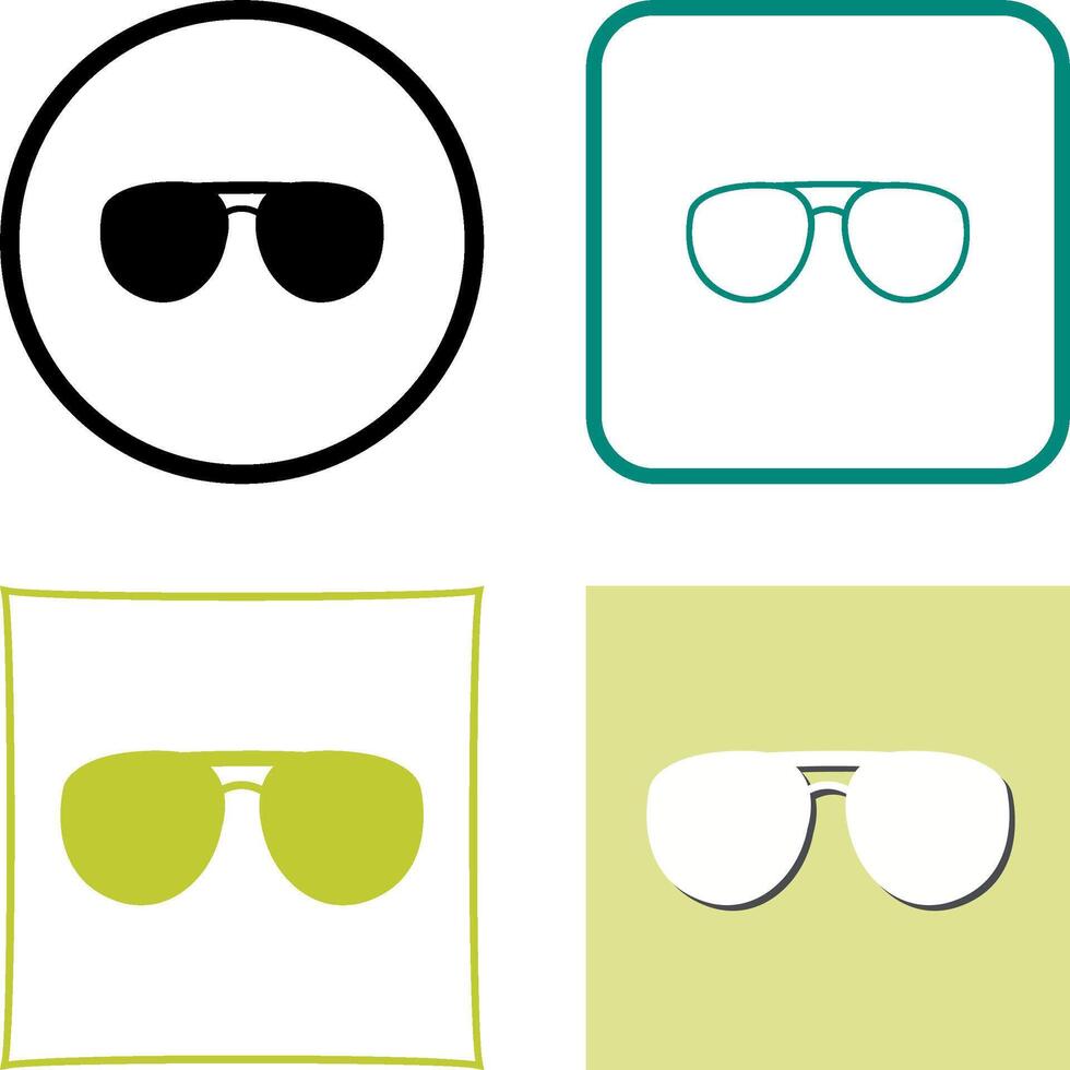 Unique Glasses Icon Design vector