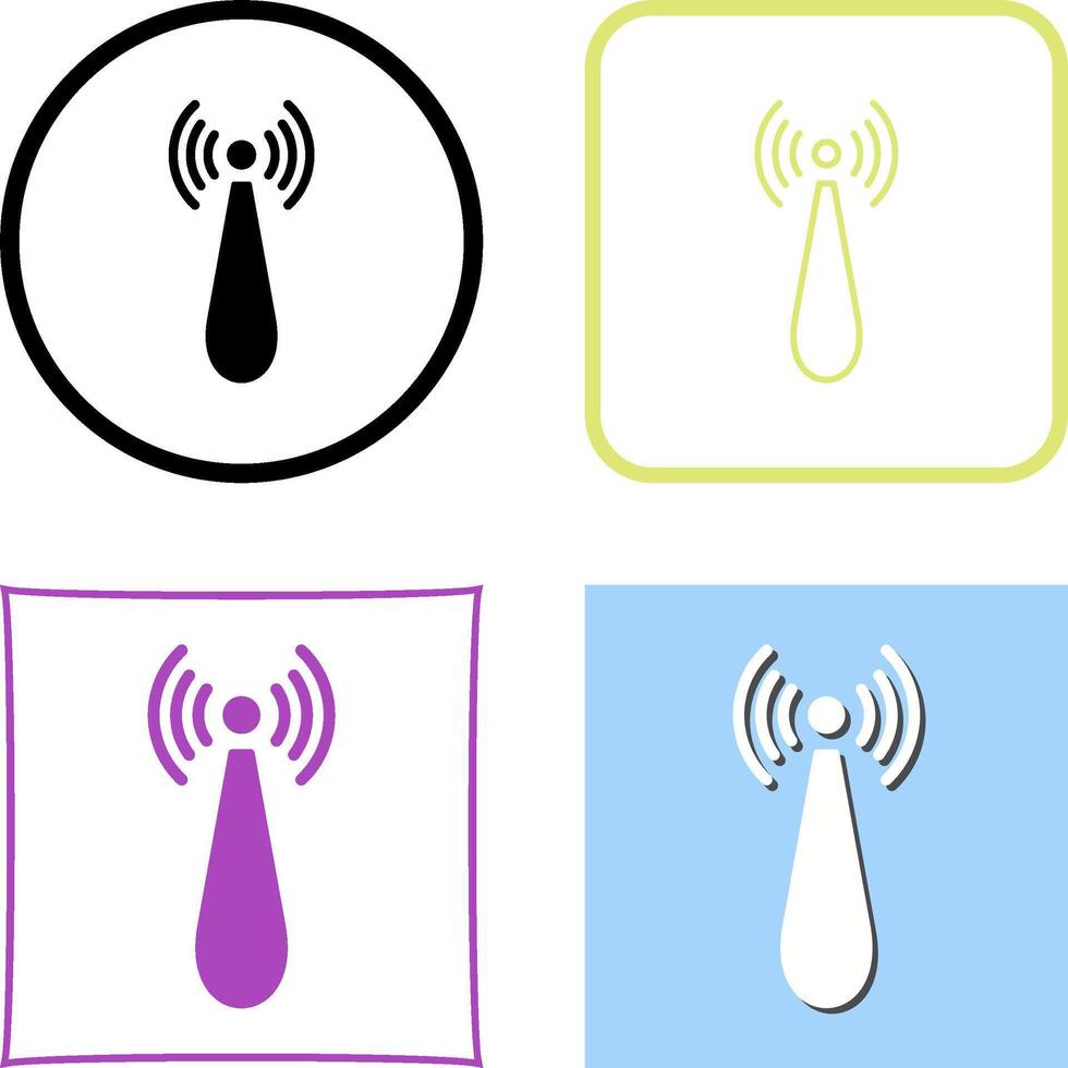 Non Ionizing Radiation Icon Design vector