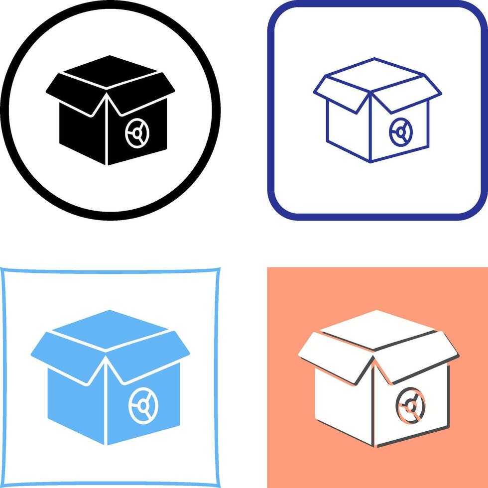 Unique Seo Packages Icon Design vector