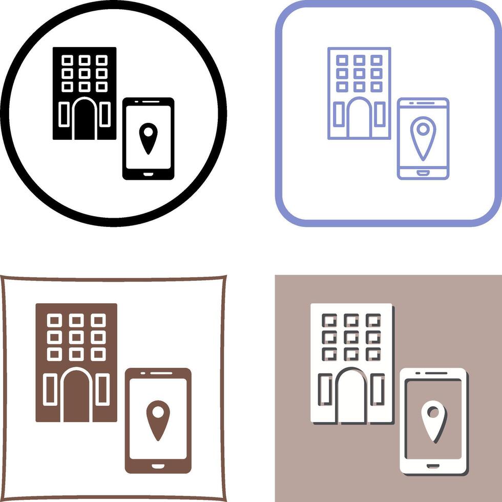 Find Hotel Icon Design vector