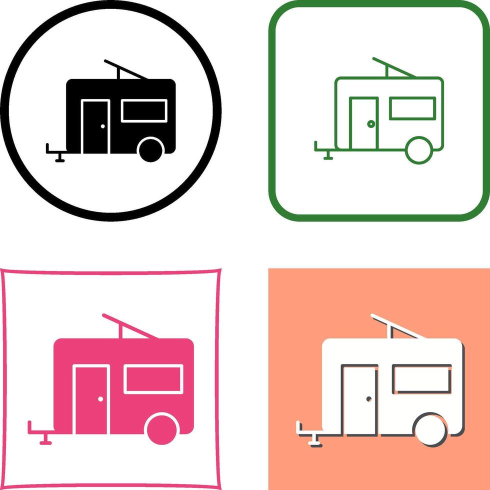 Trailer Icon Design vector