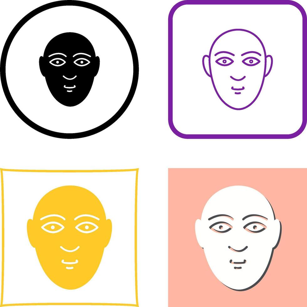 Human Face Icon Design vector