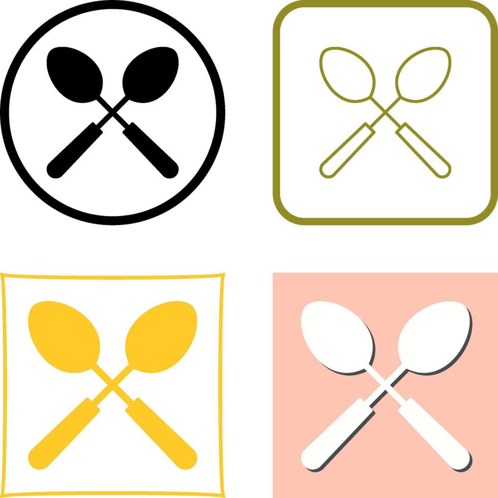 Spoons Icon Design vector